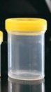 Контейнеры для жидких образцов с защитой от протечек, идеально для пневмотранспортировки (в.т.ч. для гистологиии), желтая крышка ПП/ПЭ, град., 120 мл, РУ