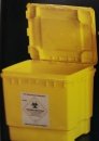 Контейнер для биологических отходов, ПП, жёлтые, 35 л