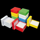 Коробка Wilmut для криохранения (-196 С), 133х133х100, с разделителем, белый цвет, 36 шт