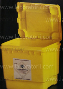 Контейнер для биологических отходов, ПП, жёлтые, 35 л