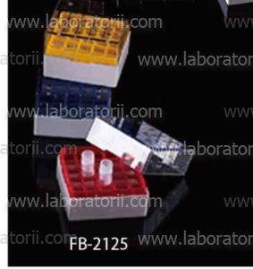Криоштатив на 25 мест (5 x 5) для пробирок 2 мл, PC, 75 x 75 x 53 мм