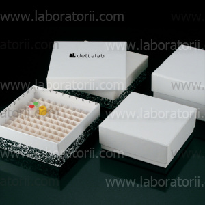Коробка для хранения замороженных образцов, обработанный картон, 134 х 134 х 75, 10 шт.
