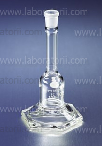 Колба микро-мерная стекло 1 мл, коническая крышка, градуировка 0,01 мл, 12 шт/кор