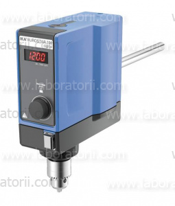 Мешалка верхнеприводная EUROSTAR 100 digital для перемешивания объёмов до 100 л. Частота вращения от 0/30 до 2000 об/мин.