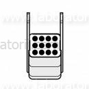 Адаптер, для 12 Пробирки 1,5 – 2 мл, для прямоугольного бакета на 100 мл ротора A-4-44, набор из 2 шт.