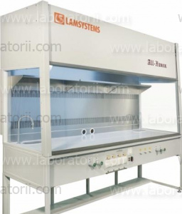 Вытяжной шкаф All-Химик, ШВ Ламинар С 1,6, ширина 1,6 м, фронтальное стекло с электроприводом, изображение 1