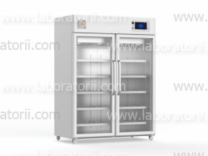 Холодильник фармацевтический YC-1320CL, двухдверный, cенсорный экран, изображение 1