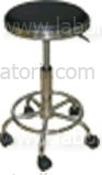 Табурет с регулируемой высотой для низких и высоких столов с кольцевой опорой для ног, металлический каркас