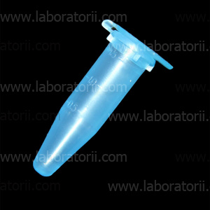 Микропробирки типа Эппендорф 1.5 мл, ПП, голубые, автоклавируемые, градуированные, 39*11 мм,, изображение 1